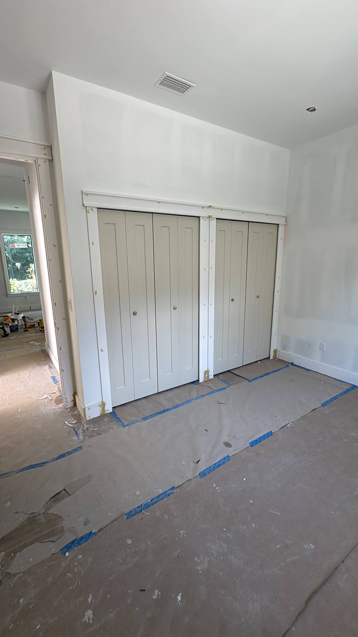 Custom bifold closet doors