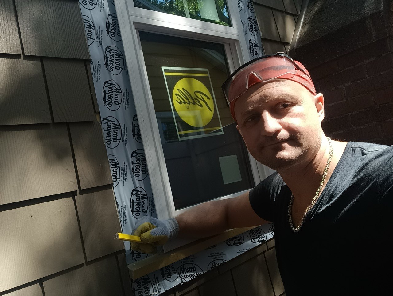 Exterior window and trim work